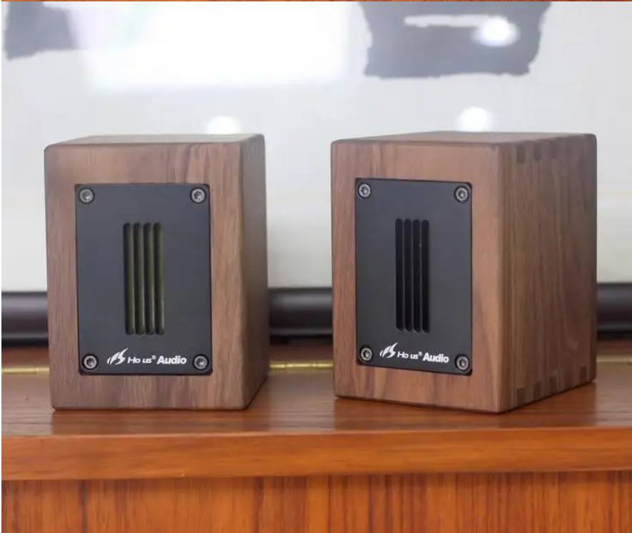 HIFI black solid wood external heating sound aluminum strip type ultra high pitched Tweeter Speaker 91.5dB/mW 30 W