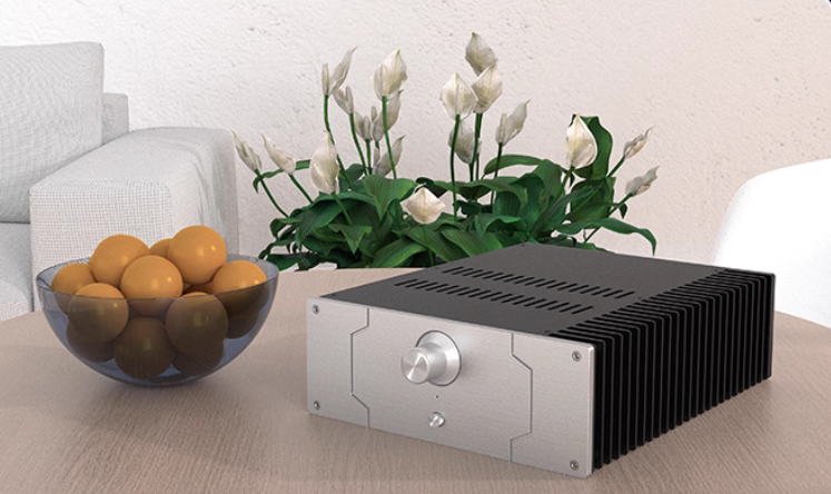 Full aluminum HIFI DIY post Power Amplifier Chassis Single side cooling heatsink power amplifier install box 250*92*309mm