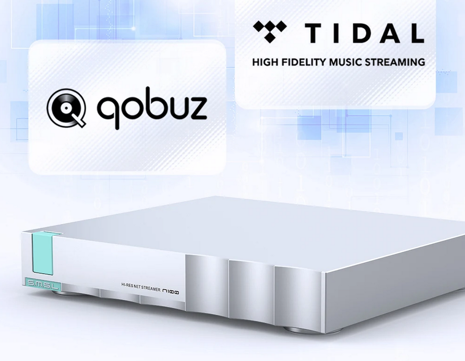 SMSL N100 player Hi-Res net streamer Supports TIDAL / Airplay / DLNA / ROON USB OPT COAX AES LAN