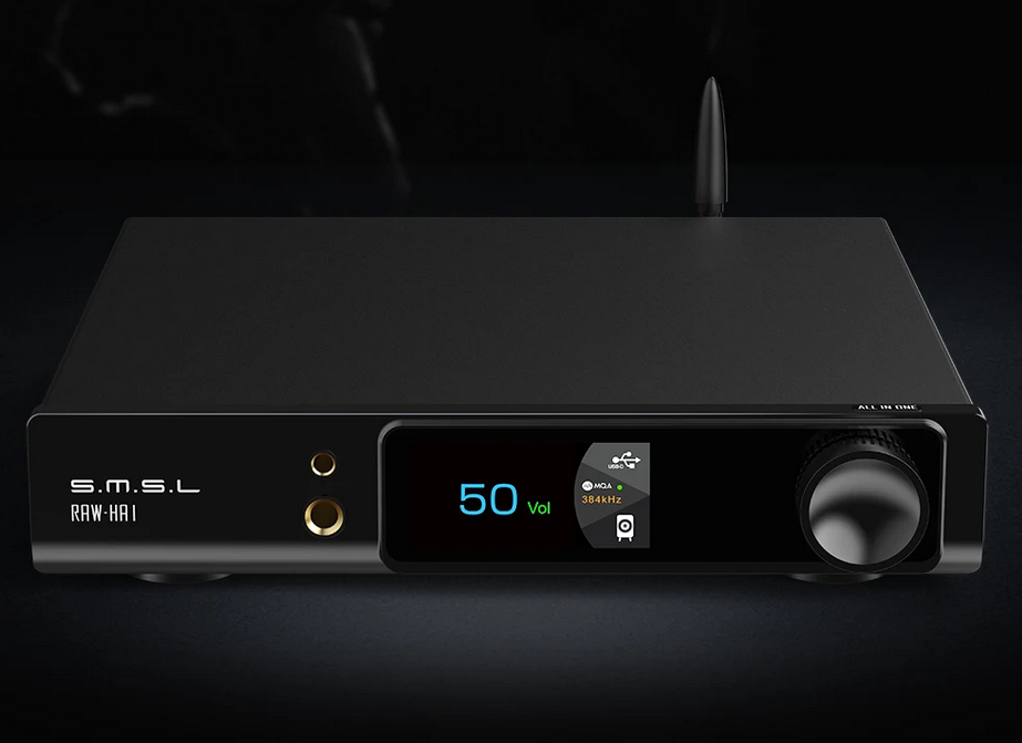 SMSL RAW-HA1 Power Amplifier MQA MQA-CD XU316 32Bit/768kHz DSD256 BT5.1 Support LDAC APTX/HD SBC AAC SMSL HA1 Amplifier