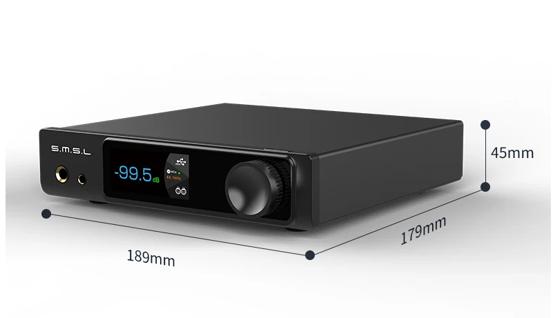 SMSL RAW-MDA1 Dual ES9039Q2M Decoder support MQA MQA-CD LDAC Bluetooth 5.1 Hi-res DAC with Remote Control SMSL MDA1
