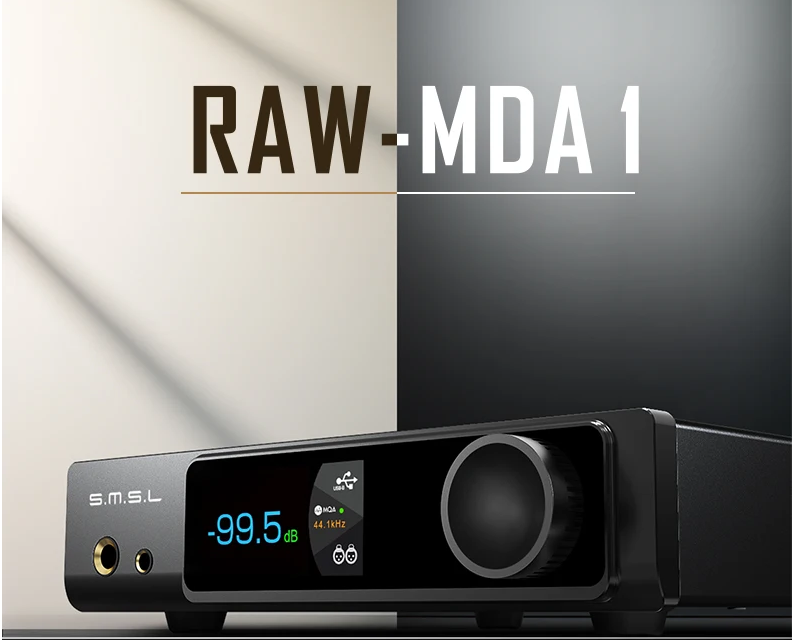 SMSL RAW-MDA1 Dual ES9039Q2M Decoder support MQA MQA-CD LDAC Bluetooth 5.1 Hi-res DAC with Remote Control SMSL MDA1