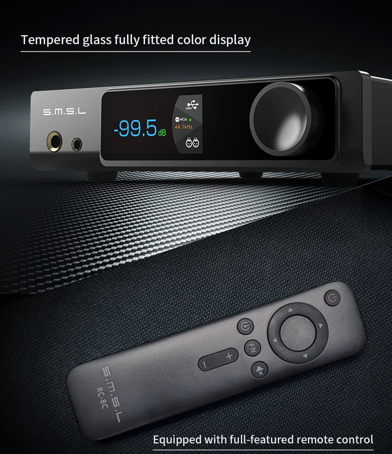 SMSL RAW-MDA1 Dual ES9039Q2M Decoder support MQA MQA-CD LDAC Bluetooth 5.1 Hi-res DAC with Remote Control SMSL MDA1