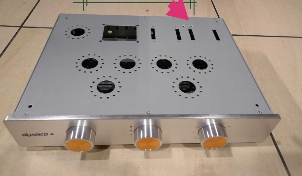 Silver HIFI DIY tube amplifier chassis Can install Dynaco 6V6 circuit