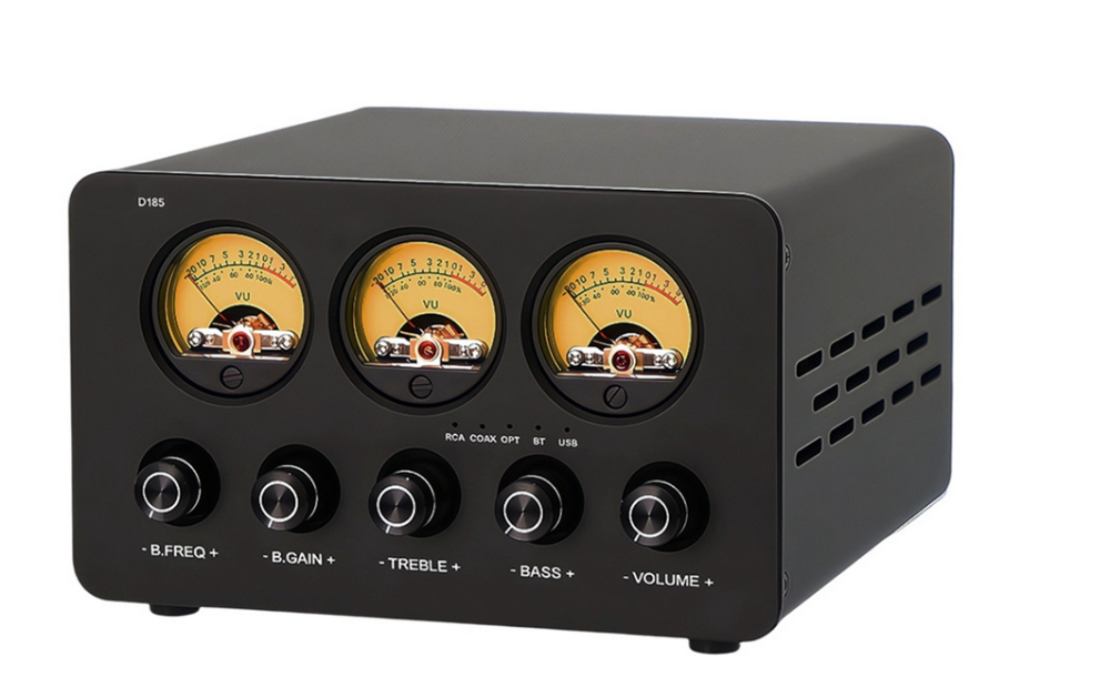 D185 2.1 Channel Digital Amplifier Dual-Core TPA3255 High-Power Fiber Coaxial USB Bluetooth 5.4 ES903 decoder