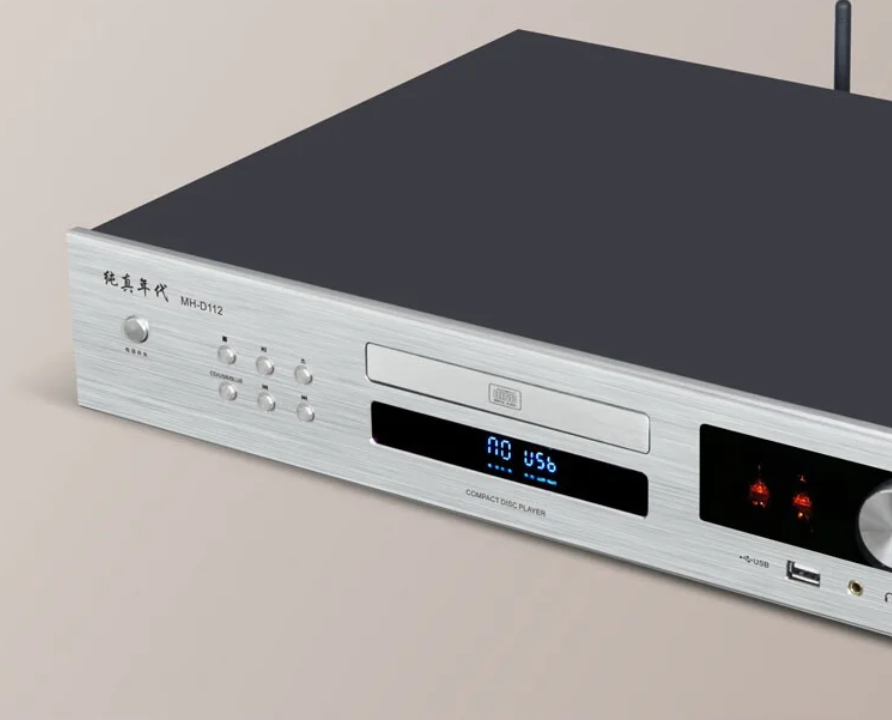 Tube CD Player Bluetooth 5.2 Built-in Dual 6*1N Tube USB Lossless Playback Professional Grade HIFI CD Player OPA2604 Op-Amp Chip