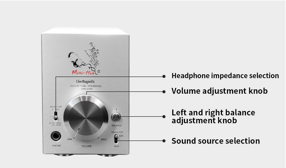 LINE MAGNETIC LM-Mini11 IA vacuum tube high impedance headphone amplifier