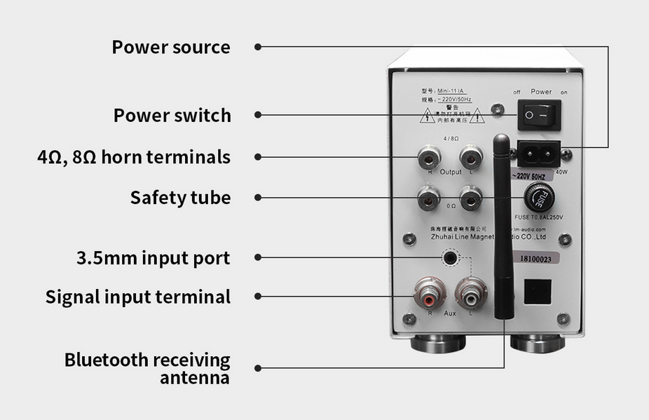 LINE MAGNETIC LM-Mini11 IA vacuum tube high impedance headphone amplifier