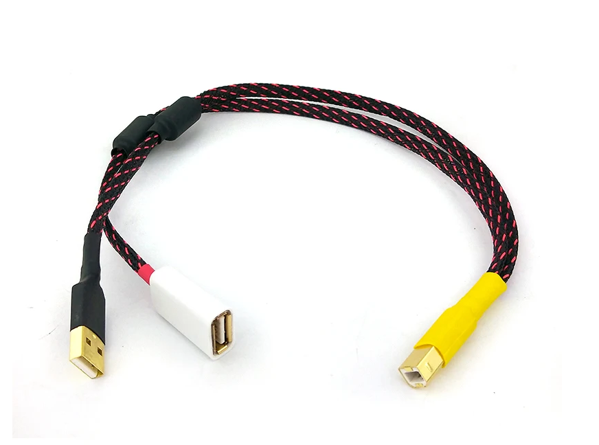High-End Power Supply Signal Separate USB Cable USB A To B Audio DAC Amplifiers Independent Power PSU cable
