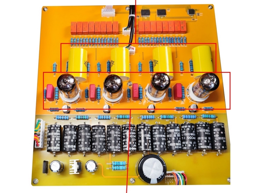 Refer to United States Conrad johoson circuit Fully balanced HIFI DIY stereo tube preamplifier