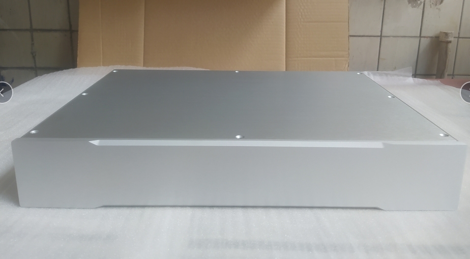 4307 silver All Aluminum Power Amplifier Chassis HIFI DIY Audio hifi preamp case power supply box decoder Enclosure