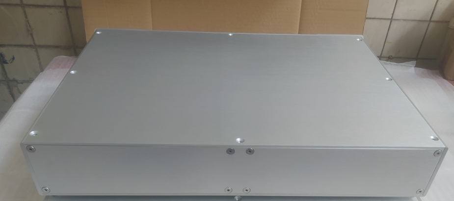 4309 silver All Aluminum Power Amplifier Chassis DIY Audio hifi preamp case power supply box decoder Enclosure