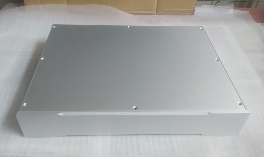 4307 silver All Aluminum Power Amplifier Chassis HIFI DIY Audio hifi preamp case power supply box decoder Enclosure