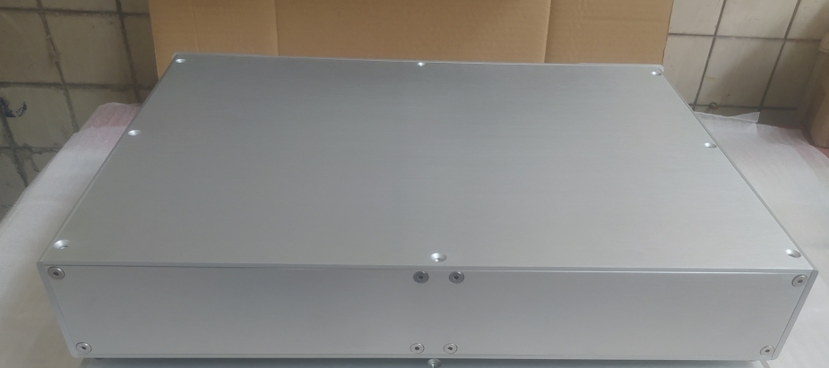 4307 silver All Aluminum Power Amplifier Chassis HIFI DIY Audio hifi preamp case power supply box decoder Enclosure