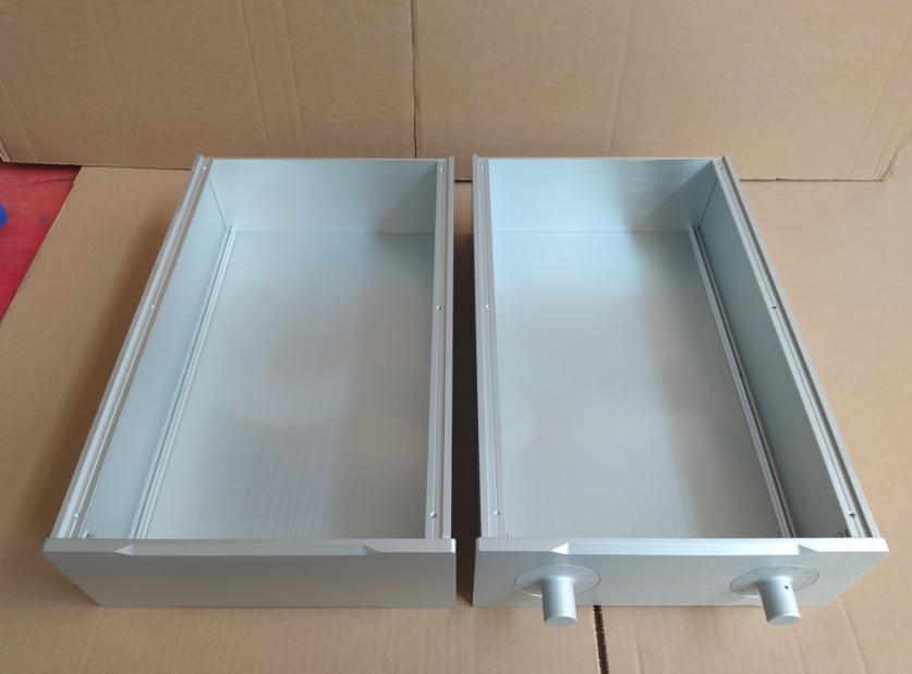 2309 silver All Aluminum Power Amplifier Chassis HIFI DIY Audio preamp case power supply box decoder Enclosure