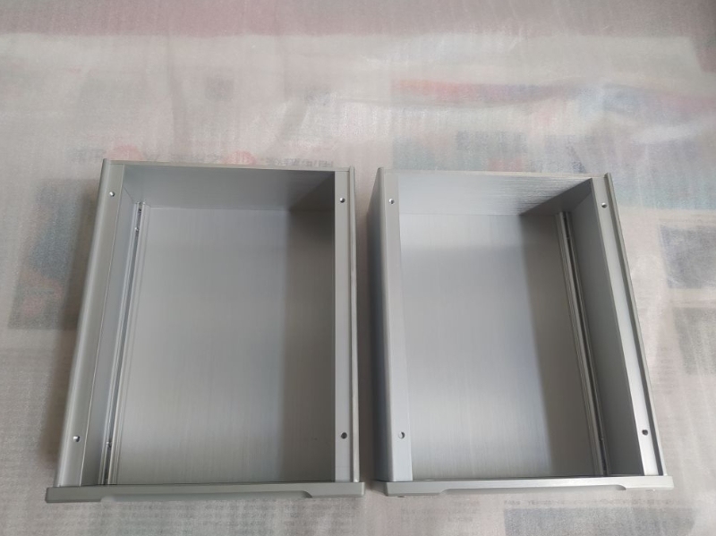 JY 1707 silver full aluminum amplifier chassis headphone amp case decoder box HIFI DIY preamp Enclosure