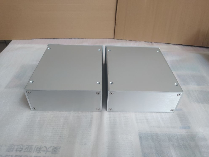 JY 1707 silver full aluminum amplifier chassis headphone amp case decoder box HIFI DIY preamp Enclosure