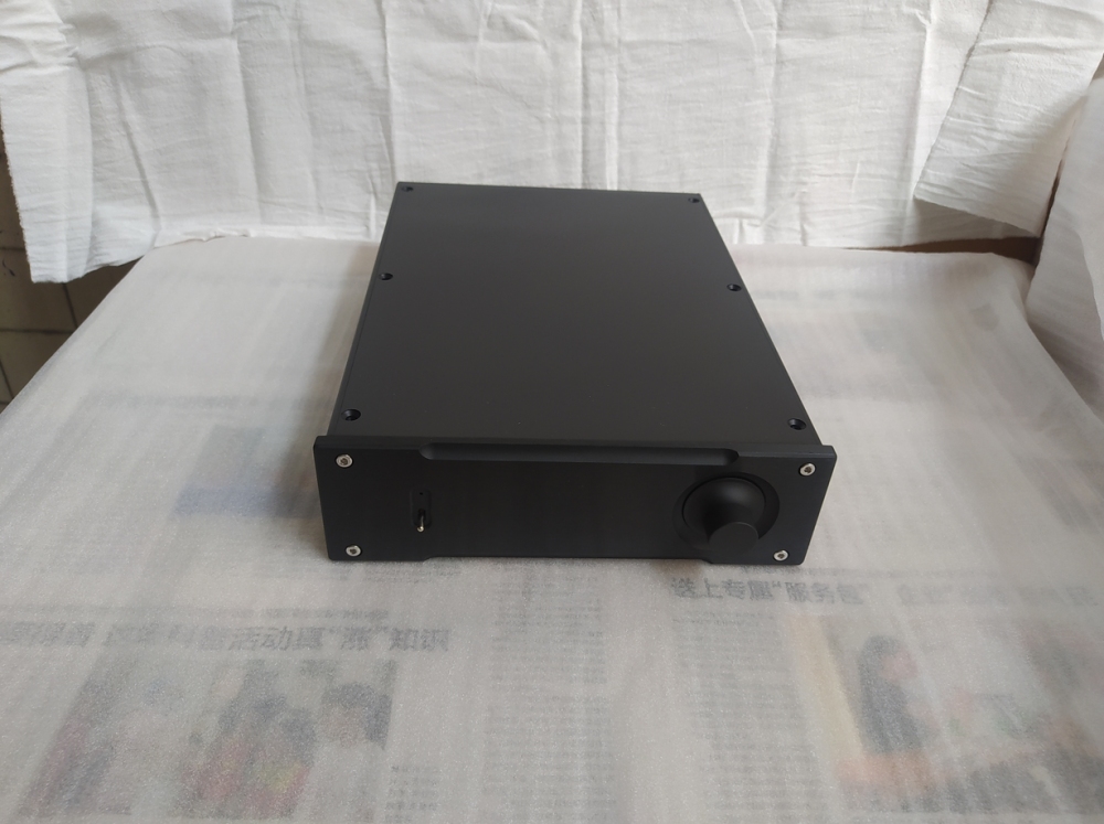 JY New black full aluminum alloy amplifier chassis 2307 HIFI DIY preamp case power supply box