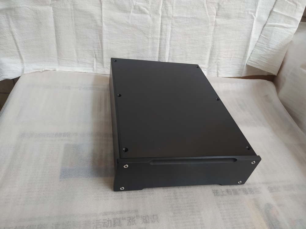 JY New black full aluminum alloy amplifier chassis 2307 HIFI DIY preamp case power supply box