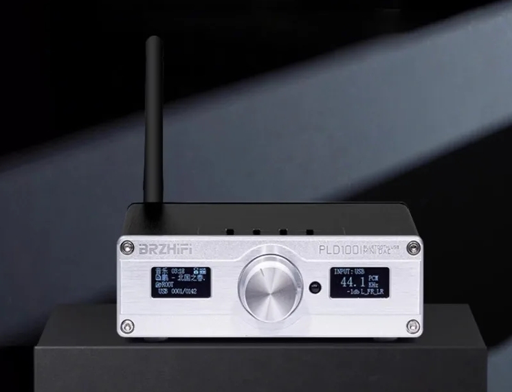 HIFI Bluetooth PLD100 player audio DAC all-in-one ES9039Q2M Dual-screen HIFI Player USB Coaxial Fiber Input