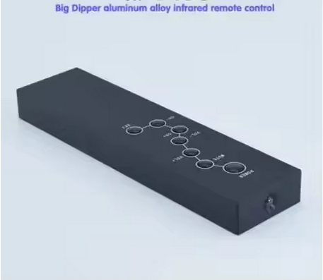 Free ship Aluminum Alloy Universal Learning Infrared Remote Control 7 keys for DAC Amplifier CD DVD TV Set-top Box