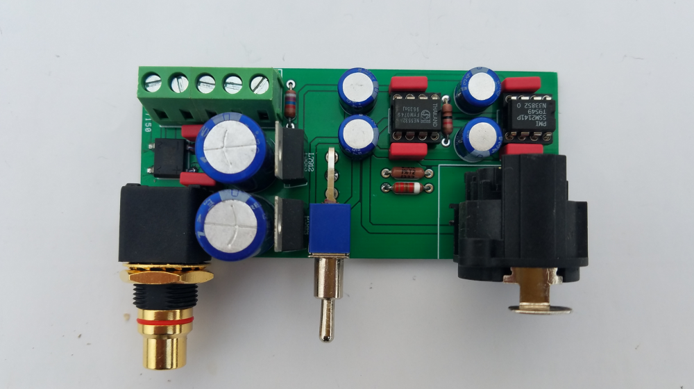 SSM2141 Balanced XLR signal to unbalanced RCA single ended circuit board
