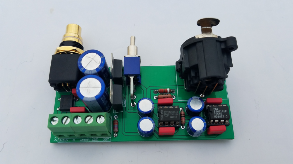 SSM2141 Balanced XLR signal to unbalanced RCA single ended circuit board