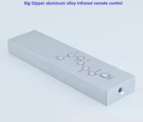 Free ship Aluminum Alloy Universal Learning Infrared Remote Control 7 keys for DAC Amplifier CD DVD TV Set-top Box