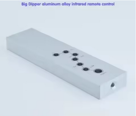 Free ship Aluminum Alloy Universal Learning Infrared Remote Control 7 keys for DAC Amplifier CD DVD TV Set-top Box