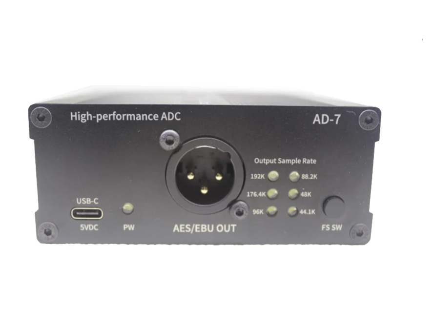 AES/EBU Analog-to-digital Audio Converter Digital Audio Encoder Balanced Stereo Output 24 Bit 192K