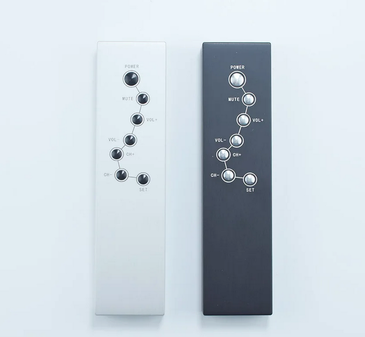 Free ship Aluminum Alloy Universal Learning Infrared Remote Control 7 keys for DAC Amplifier CD DVD TV Set-top Box