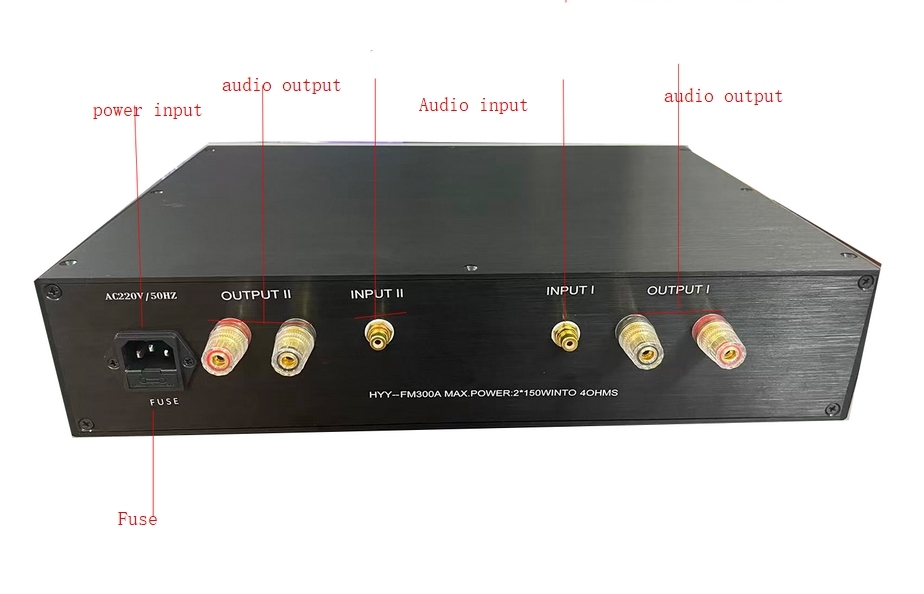 New Refer to Classic Swiss FM300A circuit 80W*2 stereo HiFi power amplifier