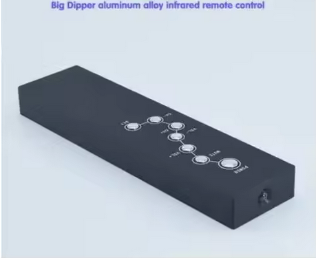 Free ship Aluminum Alloy Universal Learning Infrared Remote Control 7 keys for DAC Amplifier CD DVD TV Set-top Box