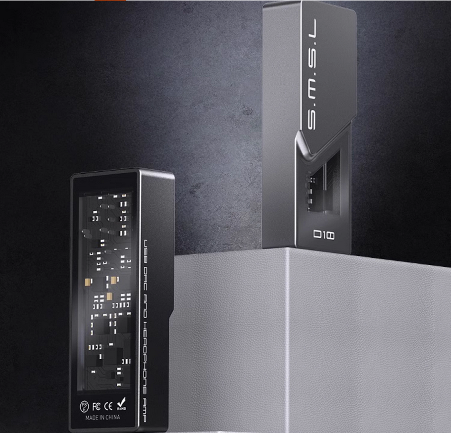 SMSL D10 Portable USB Headphone Amp Hi-res Audio DAC 2x CS43131 Decoding 4.4mm Balanced Digital Headphone Amplifier DSD256 32Bit