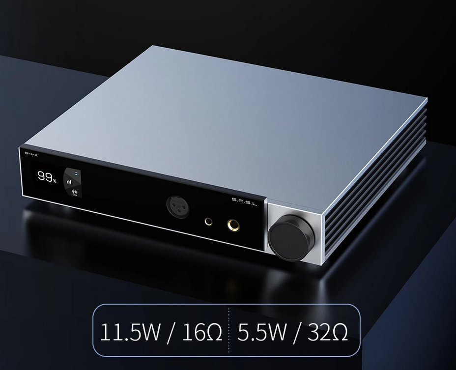 Free ship SMSL SH-X Headphone Amplifier High Output Power Three Gain Adjustment Preamplifier Output 6.35mm/4.4mm Port