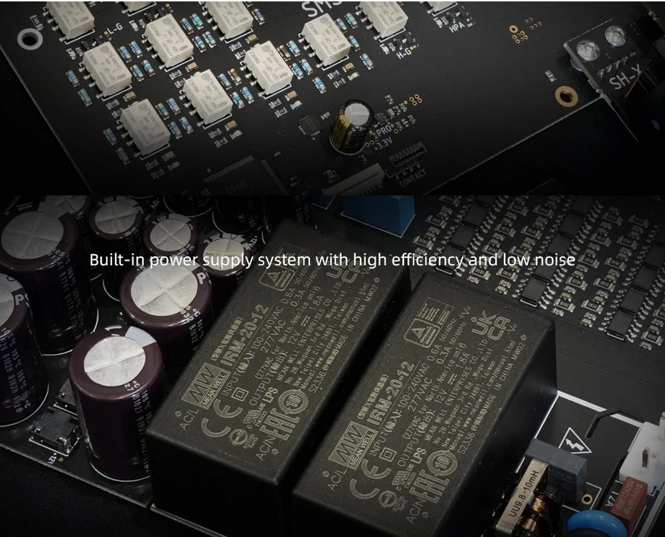 Free ship SMSL SH-X Headphone Amplifier High Output Power Three Gain Adjustment Preamplifier Output 6.35mm/4.4mm Port