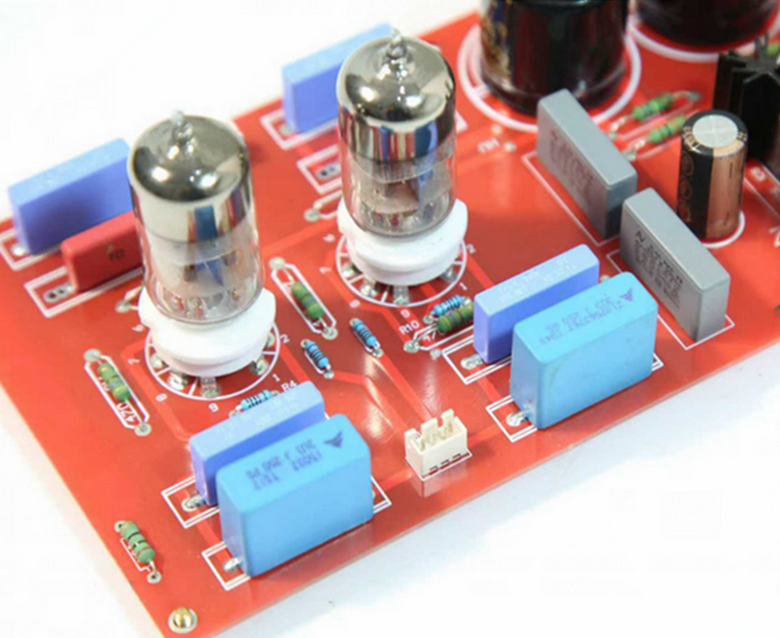 Finished 6N3 SRPP circuit  HIFI DIY stereo tube preamp board 6Z4 electronic tube rectifier