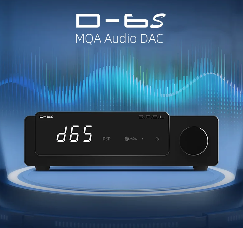 Free ship SMSL D-6s MQA MQA-CD ES9039Q2M Bluetooth Decoder XU316 D6s DAC with Remote Control