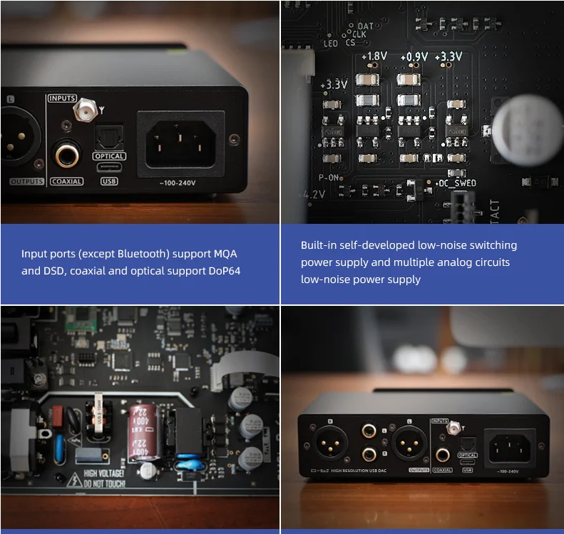 Free ship SMSL D-6s MQA MQA-CD ES9039Q2M Bluetooth Decoder XU316 D6s DAC with Remote Control
