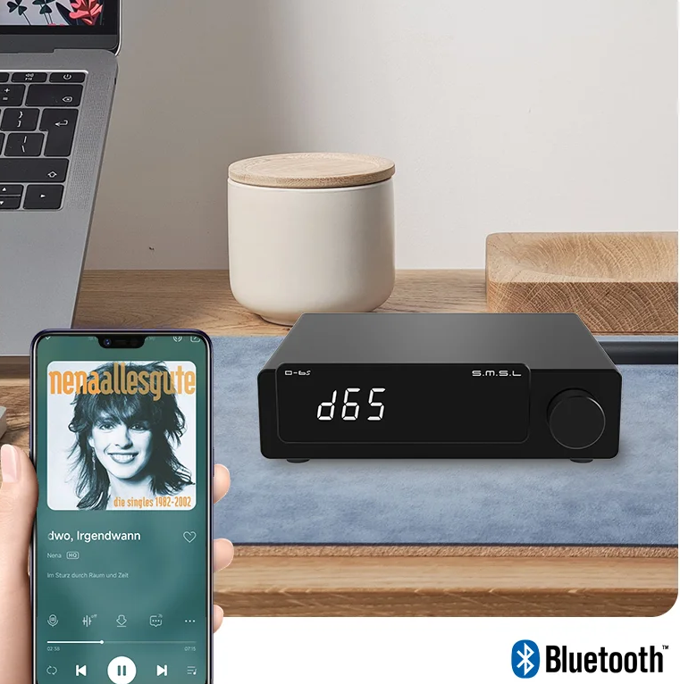 Free ship SMSL D-6s MQA MQA-CD ES9039Q2M Bluetooth Decoder XU316 D6s DAC with Remote Control