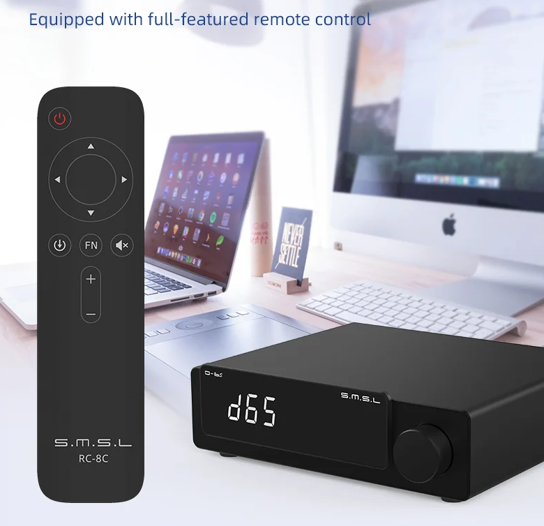 Free ship SMSL D-6s MQA MQA-CD ES9039Q2M Bluetooth Decoder XU316 D6s DAC with Remote Control