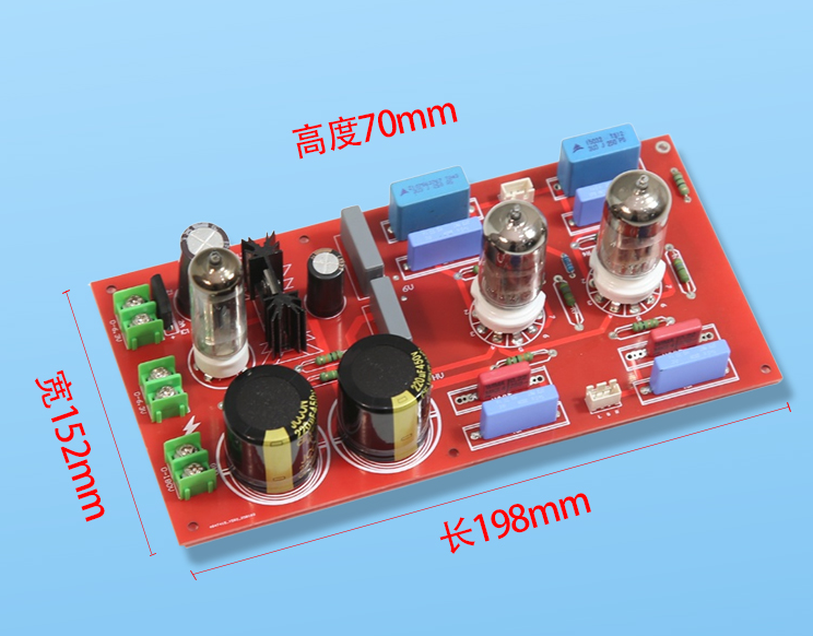 Finished 6N3 SRPP circuit  HIFI DIY stereo tube preamp board 6Z4 electronic tube rectifier