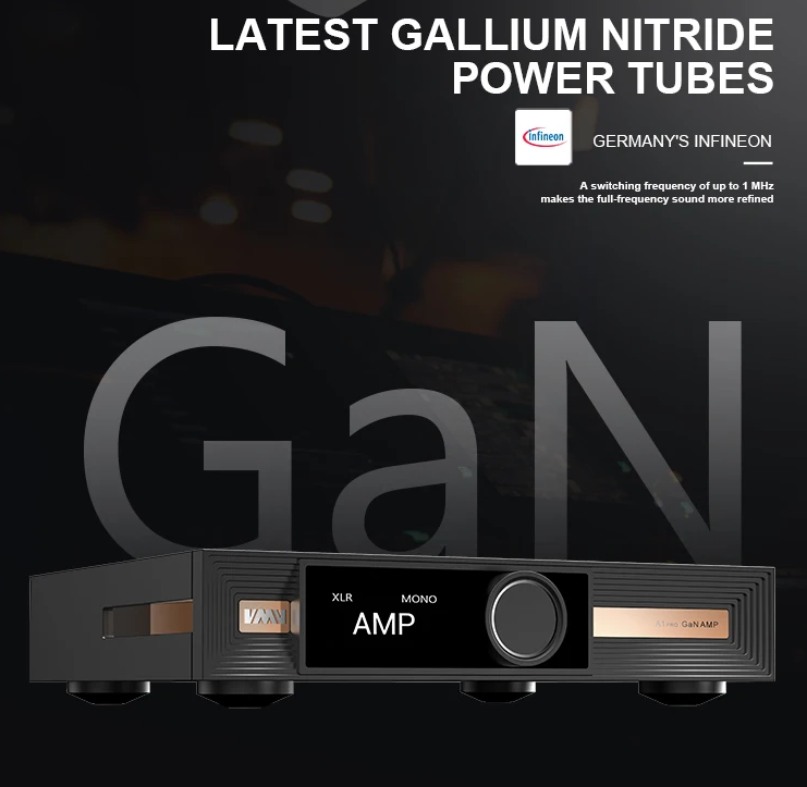 Free ship SMSL VMV A1PRO Gallium Nitride Power Amplifer A1 PRO Amp