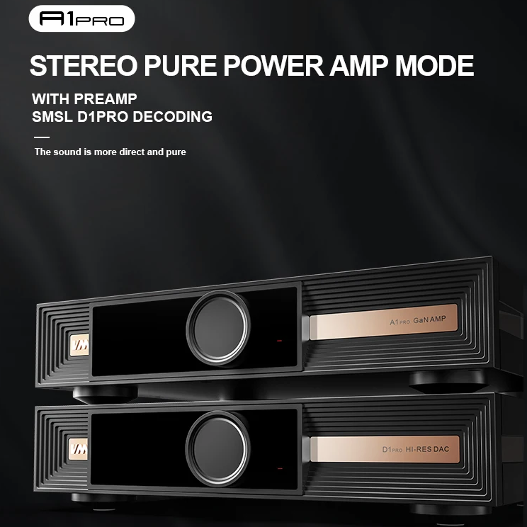 Free ship SMSL VMV A1PRO Gallium Nitride Power Amplifer A1 PRO Amp