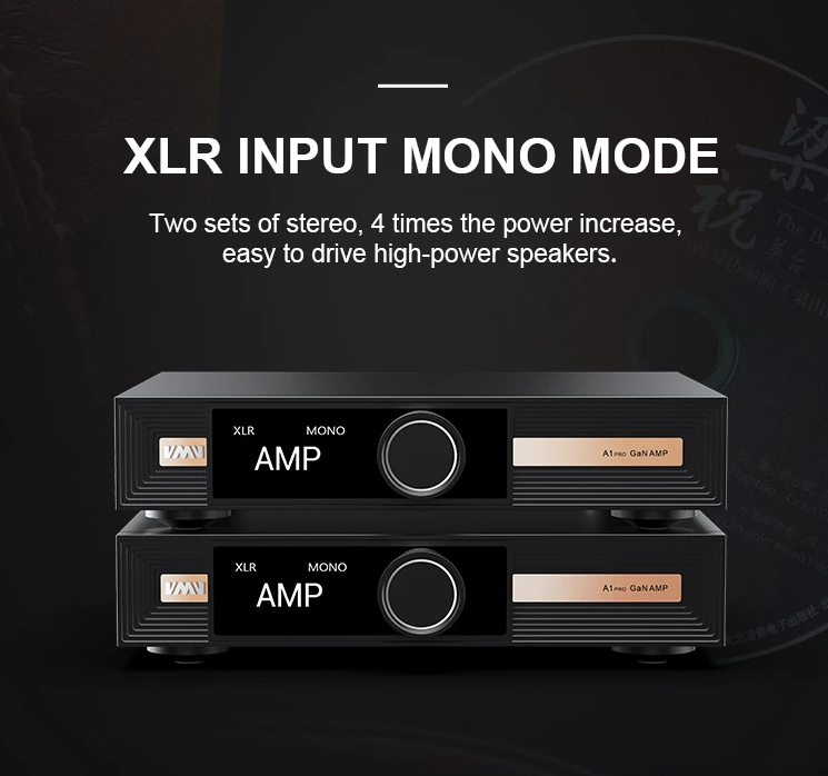 Free ship SMSL VMV A1PRO Gallium Nitride Power Amplifer A1 PRO Amp