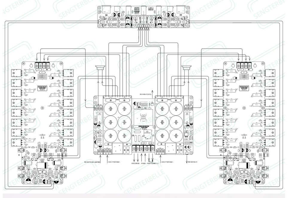 1 Pair Reference BRYSTON 28B Power Amp Circuits DIY HiFi Stereo 300W Sound Amplifier Board Kit  Finished board for choose