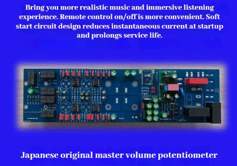 High Power Bluetooth Class A HiFi Amplifier Combiner Fully Balanced Remote Control Power Amplifier