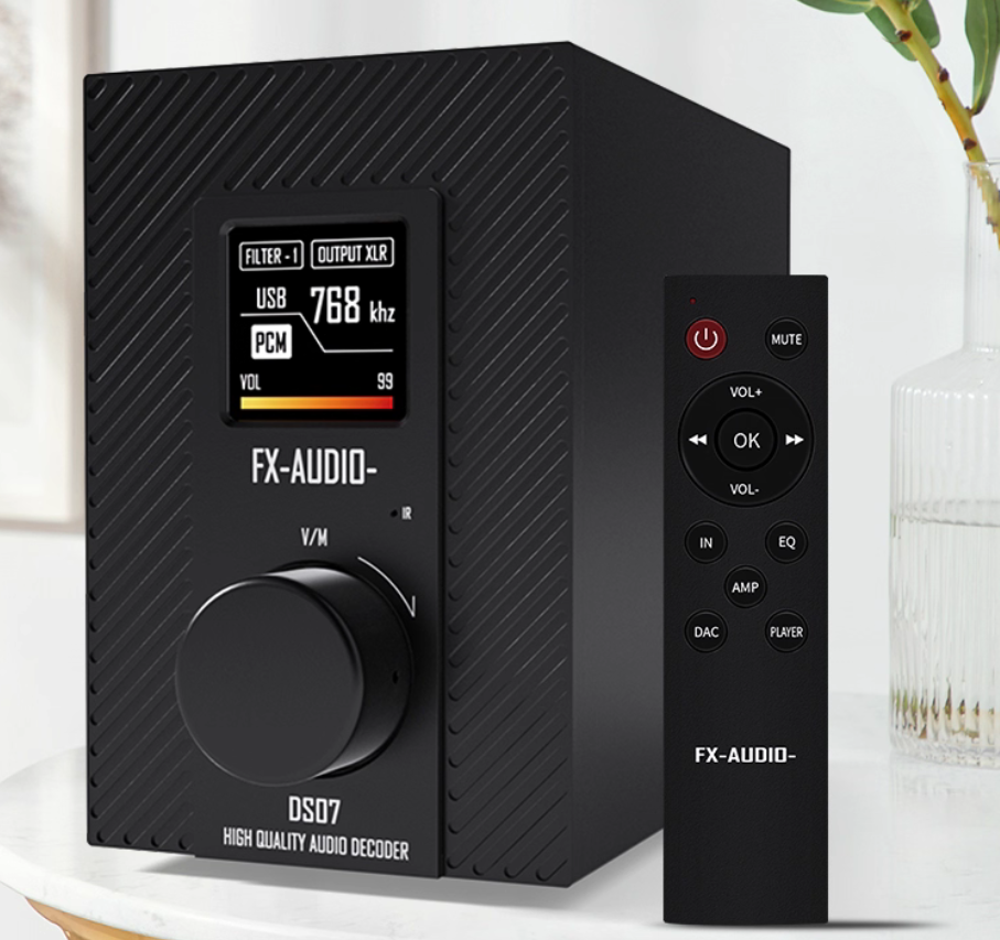 FX-AUDIO DS07 Fully Balanced Audio Decoder ES9068A+XMOS Bluetooth 5.1 QCC5125 Support for Windows/Linux/Android/Mac OSX