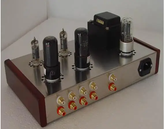 Pure Handmade 6J4 Push 6P6P Valve Tube Amplifier Stereo HiFi Class A Tube Pre-Amplifier 4-Inputs
