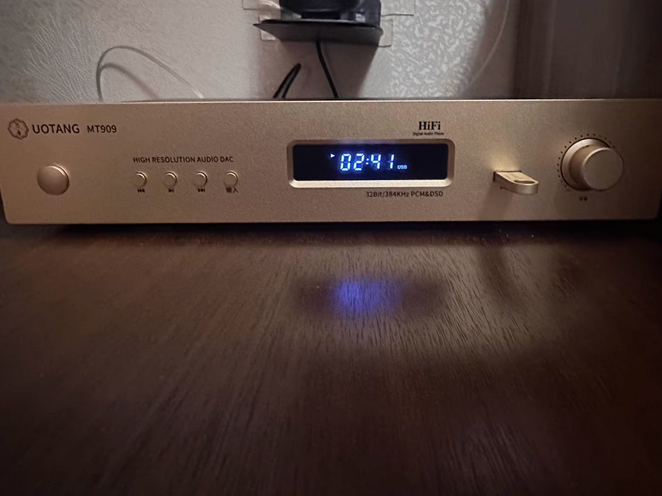 YT MT909 HiFi audio DAC Decoder Bluetooth 5.0 USB Lossless Audio Receiver DSD Digital Player support USB-PC coaxial fiber input with remote control